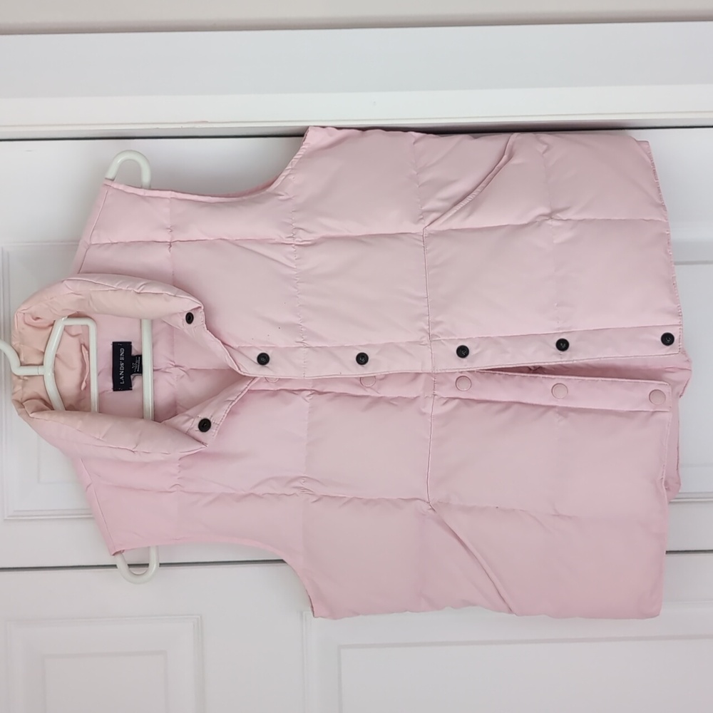 Lands' End Light Pink Puffer Vest